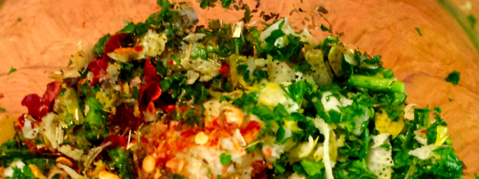 A imagem mostra como hidratar o chimichurri